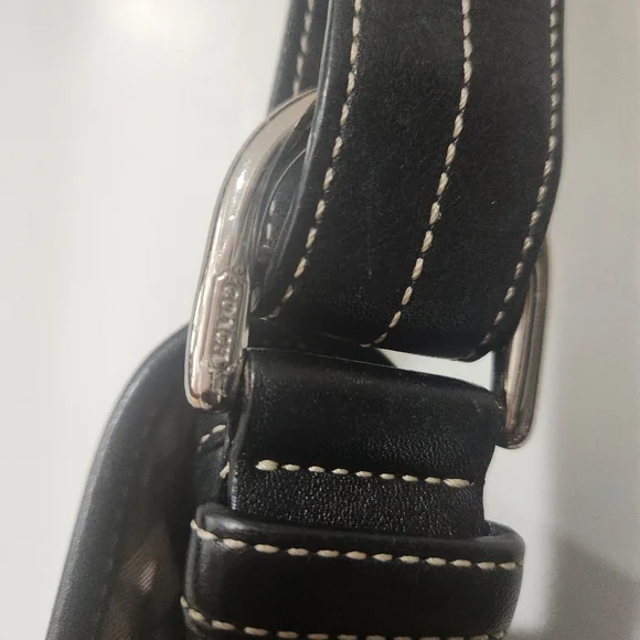 Coach Soho Crossbody Messenger Black Leather Shoulder Bag - Picture 6 of 10